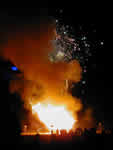The Man burns