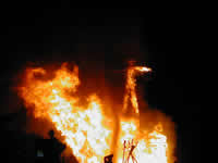 The Man burns