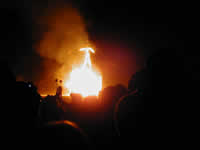 The Man burns