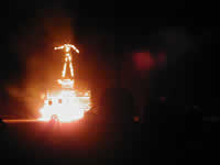 The Man burns