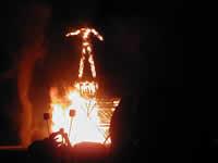 The Man burns