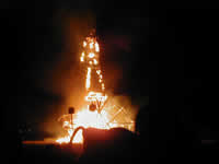 The Man burns