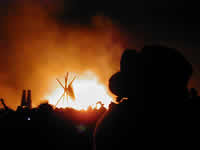The Man burns