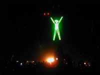 The Man burns