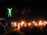 The Man burns