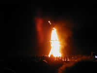 The Man burns