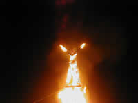 The Man burns