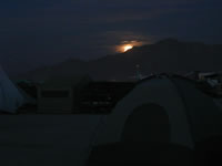 Moon-rise over Black Rock City