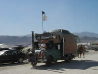 Vehicles and art cars at Burning Man