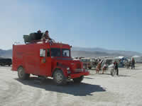 Vehicles and art cars at Burning Man