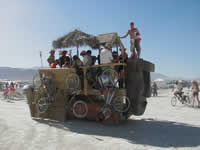 Vehicles and art cars at Burning Man