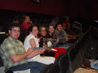 Some folks posing with Frank